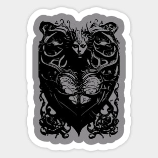 woman love heart Sticker